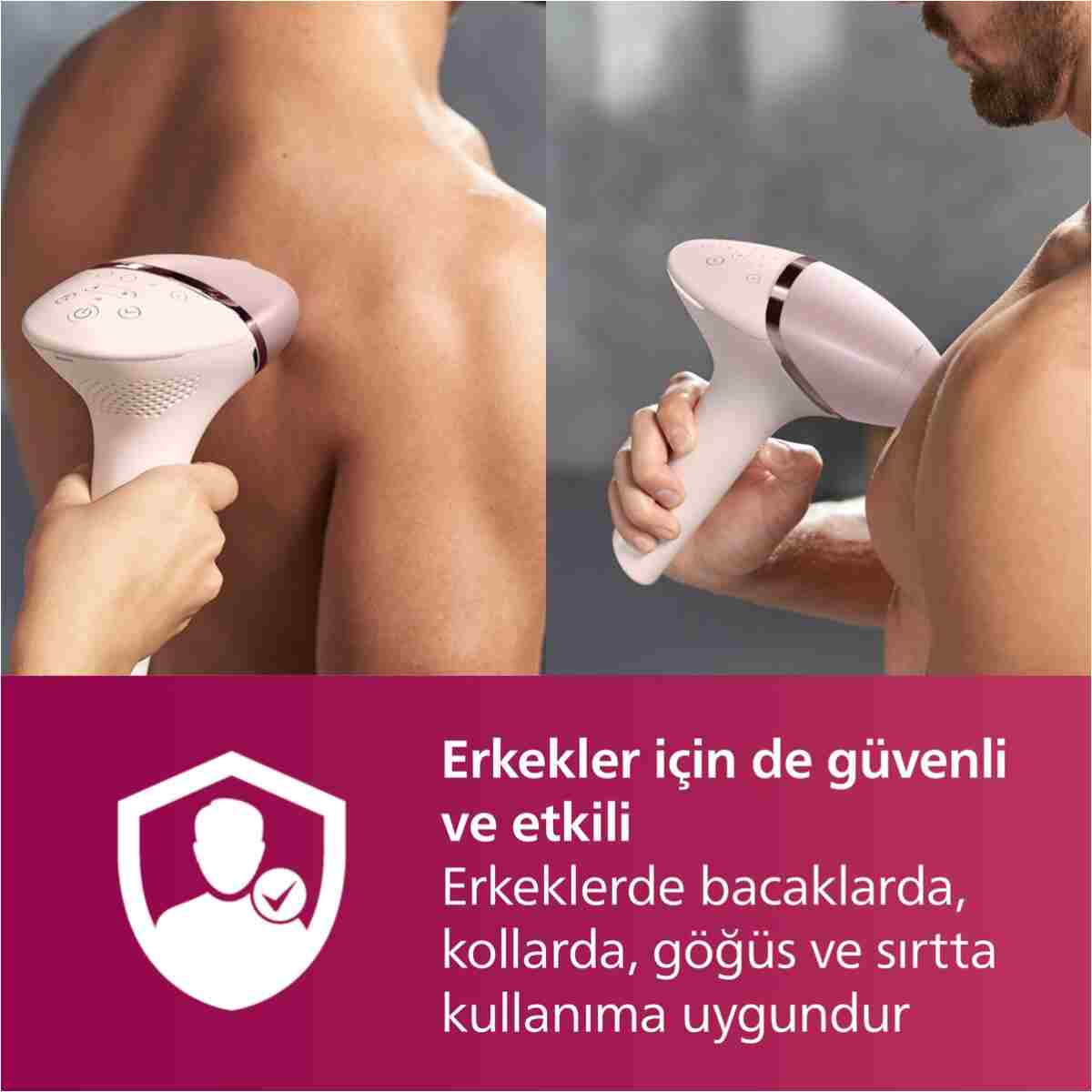 Philips Lumea 7000 Serisi SC1997/00 IPL Tüy Alma,Vücut ve Yüz için 2 Başlık,Çanta - Görsel 18