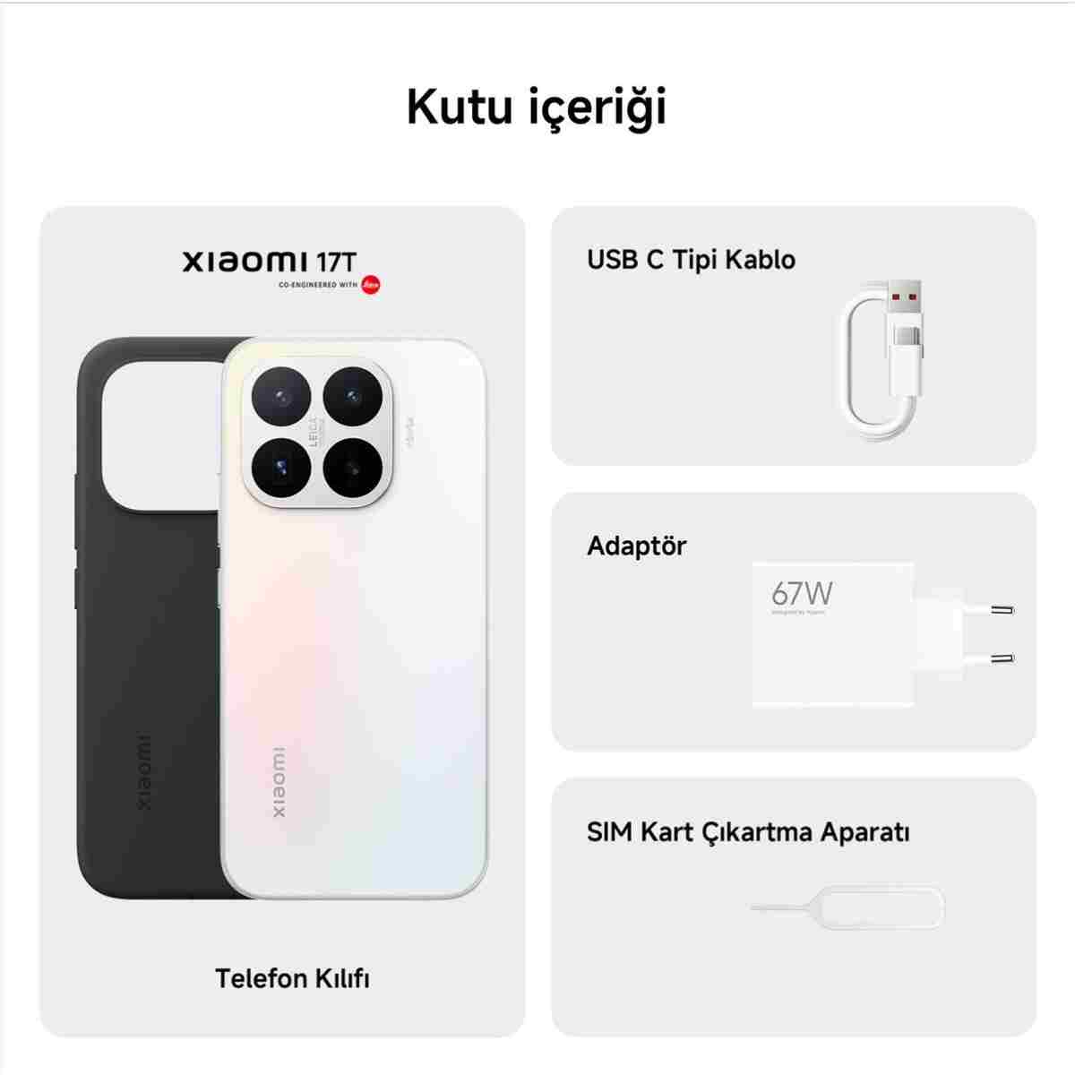 17T 12G+256G Beyaz (Xiaomi Türkiye Garantili) - Görsel 2