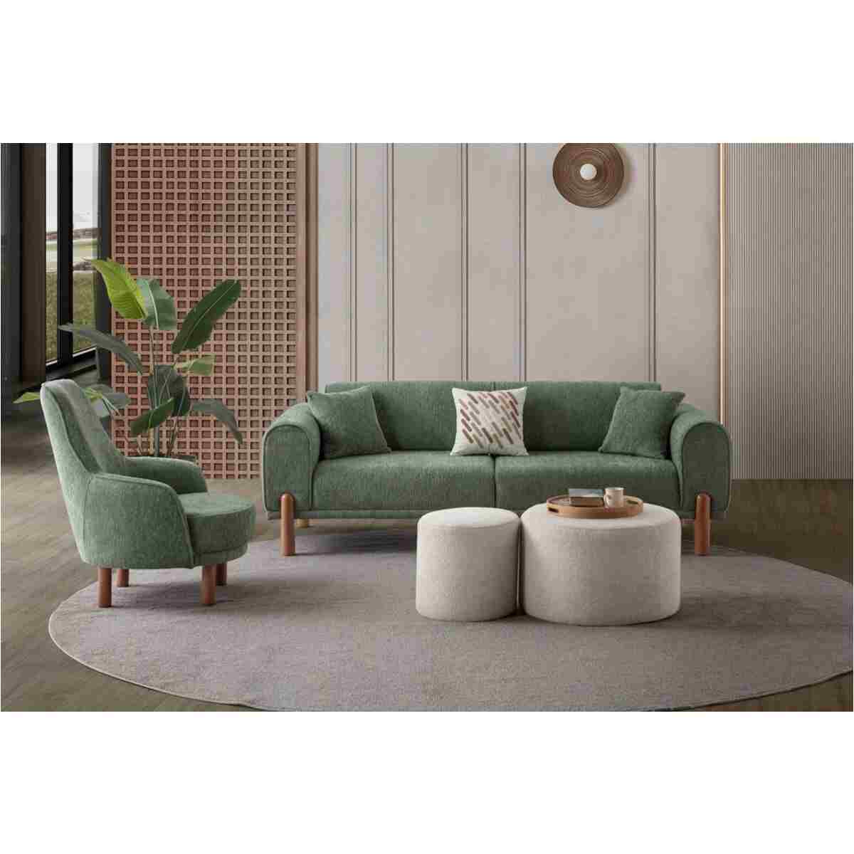 EDSY HOME Armoni 3+1 Koltuk Takımı Yeşil - Görsel 2