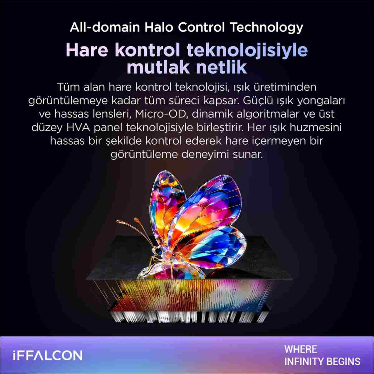 iFFALCON 65U95A 65 İnç Akıllı TV QD-Mini LED Google TV, 144Hz Yenileme Hızı (2026 Model) - Görsel 6
