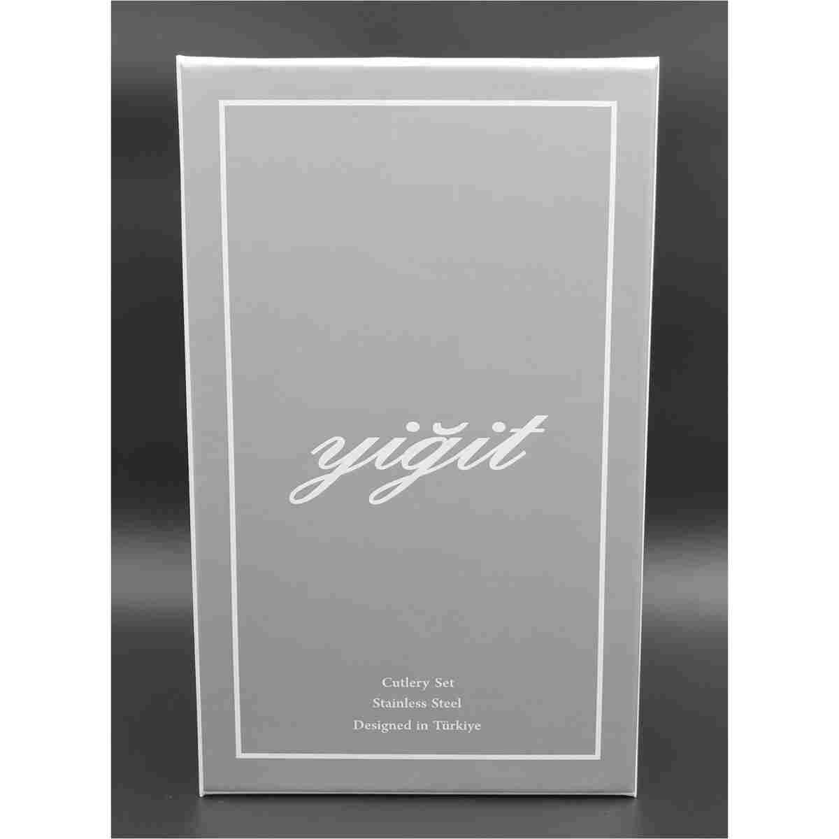 YİĞİTSTEEL SİNCE 1974 60 Parça Zümrüt 12 Kişilik Çelik Düz Kaşık Çatal Seti Takımı (*BIÇAKSIZ*) - Görsel 6