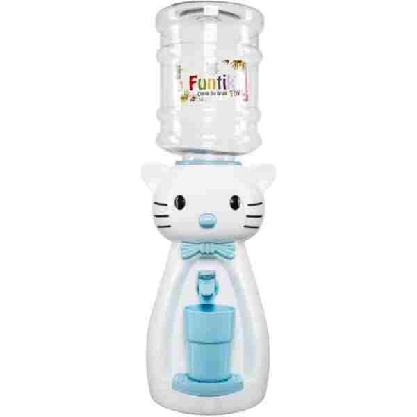 Genel Markalar Funtik Kedi Figürlü Damacanalı Çocuk Mini Su Sebili 2,5 L – Masaüstü Beyaz Üzeri Mavi