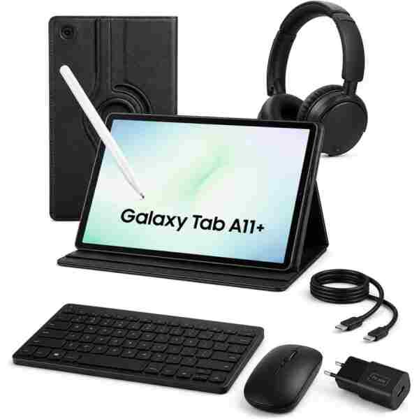 Samsung Galaxy Tab A11 Plus 6gb 128gb 11 İNÇ KILIF+KALEM HEDİYE+BAŞLIK+KLAVYE VE MOUSE+KULAKLIK Türkiye Garantili