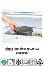 Nandy Home Mikrodalga Ve Difrizde Kullanılabilen Saklama Kabı Seti Yuvarlak 12'li Mürdüm - Görsel 5