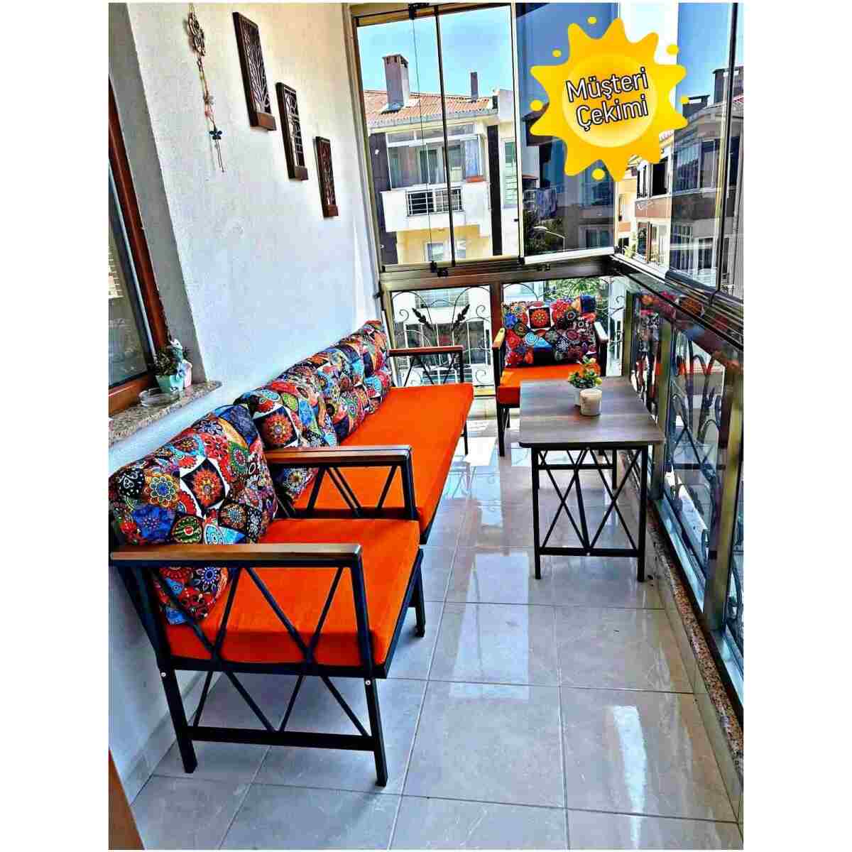 Sosyal Medya Dekorasyon Balkon, Cafe, Ofis, Bahçe Mobilyası, Masa Sandalye, Kanepe Koltuk Takımı, 3 1 1 - Görsel 3