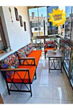 Sosyal Medya Dekorasyon Balkon, Cafe, Ofis, Bahçe Mobilyası, Masa Sandalye, Kanepe Koltuk Takımı, 3 1 1 - Görsel 3