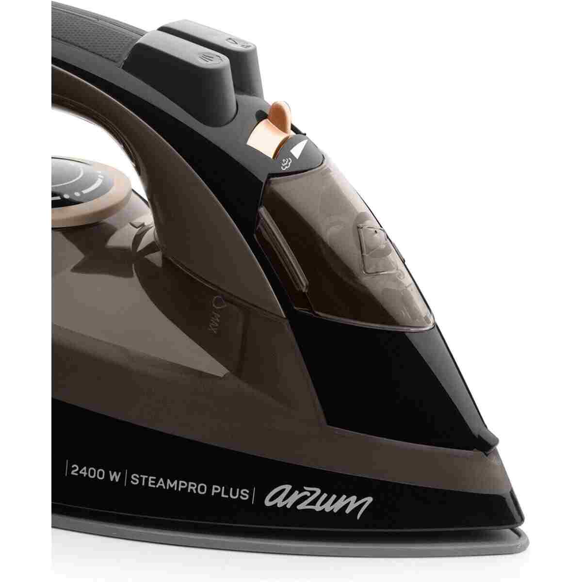 Arzum AR6030 SteamPro Plus Buharlı Ütü 2400W, Seramik Taban, 175 gr/min Şok Buhar, Kahverengi - Görsel 7