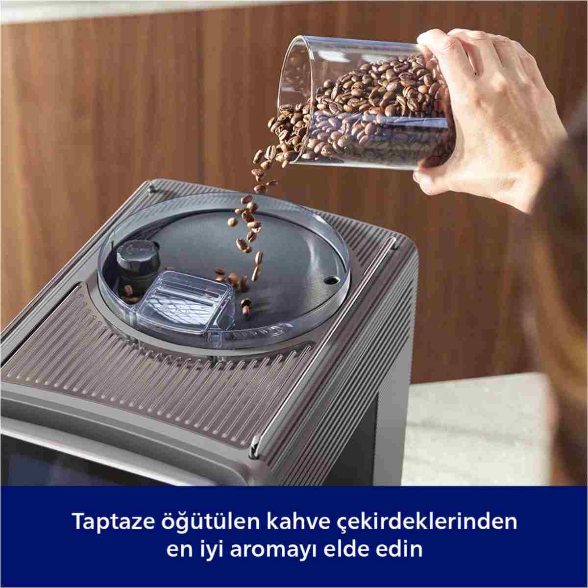 Philips 8000 Serisi LatteGo Pro Café Aromis Kahve Makinesi, Evde Kafe Kalitesi, 54 farklı içeçek, EP8757/92 - Görsel 5