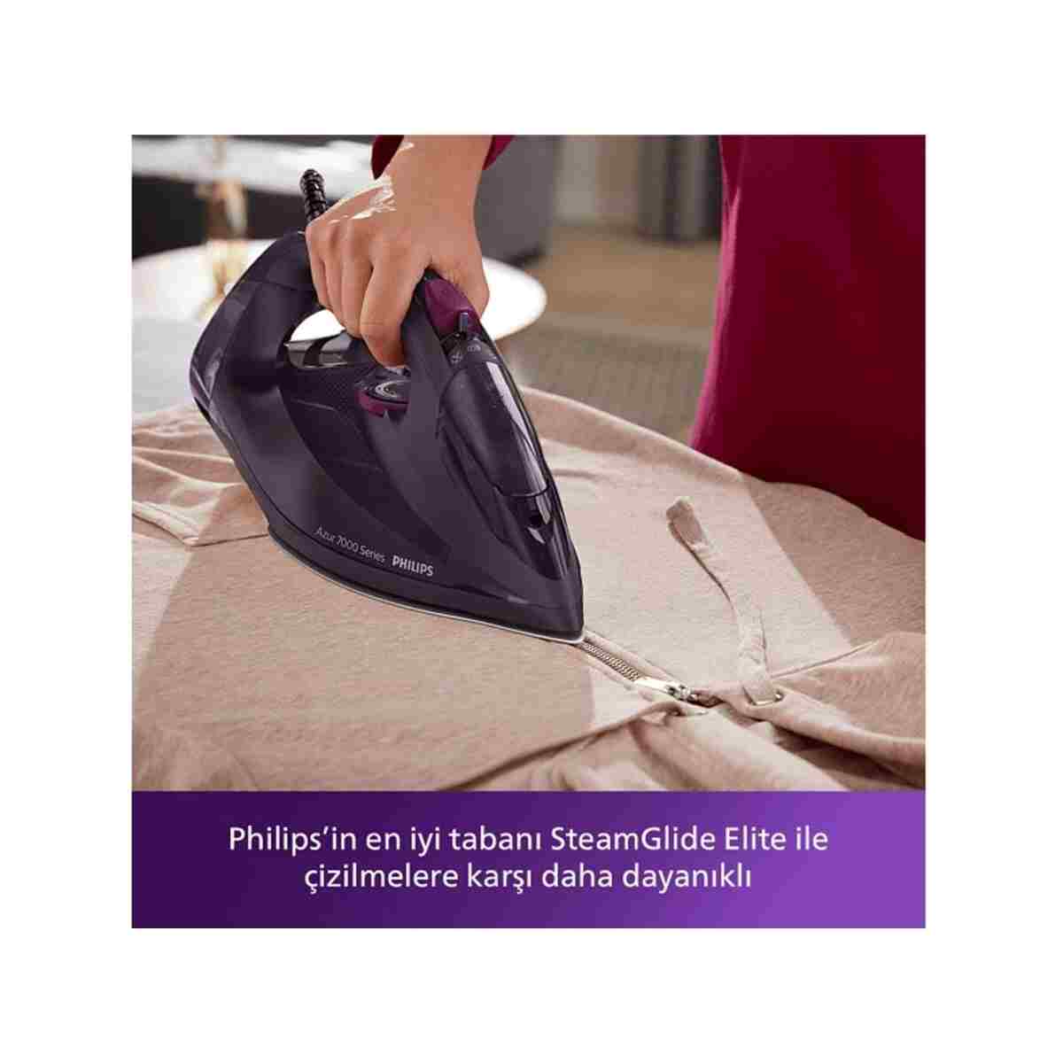 Philips Azur Dst7061/30 Buharlı Ütü Koyu Mor - Görsel 8