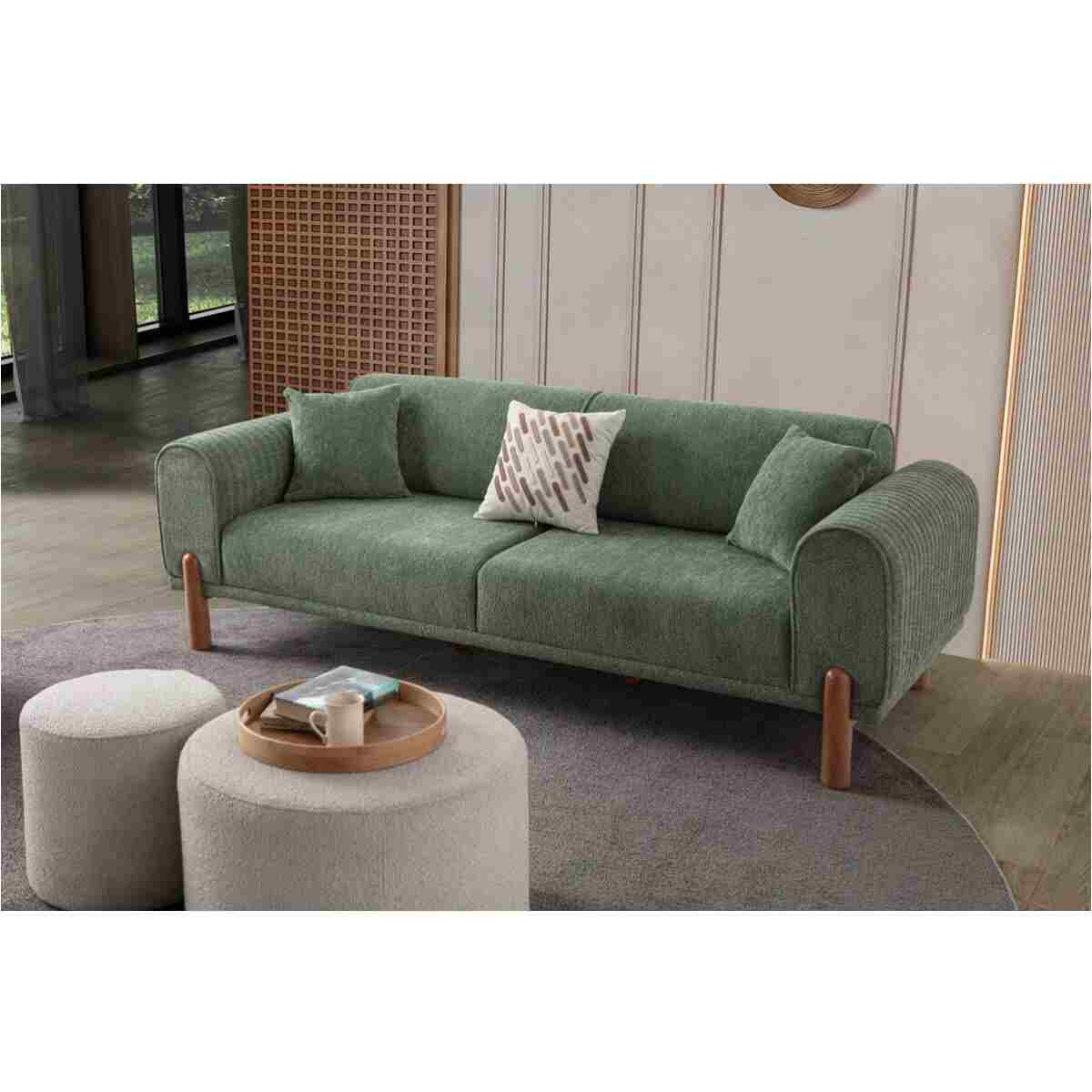 EDSY HOME Armoni 3+3 Koltuk Takımı Yeşil - Görsel 3