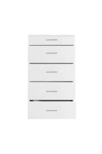 Adore Mobilya Trendline 5 Çekmeceli Şifonyer - Mat Beyaz 60x108x44 Cm (GXYXD) - Görsel 14