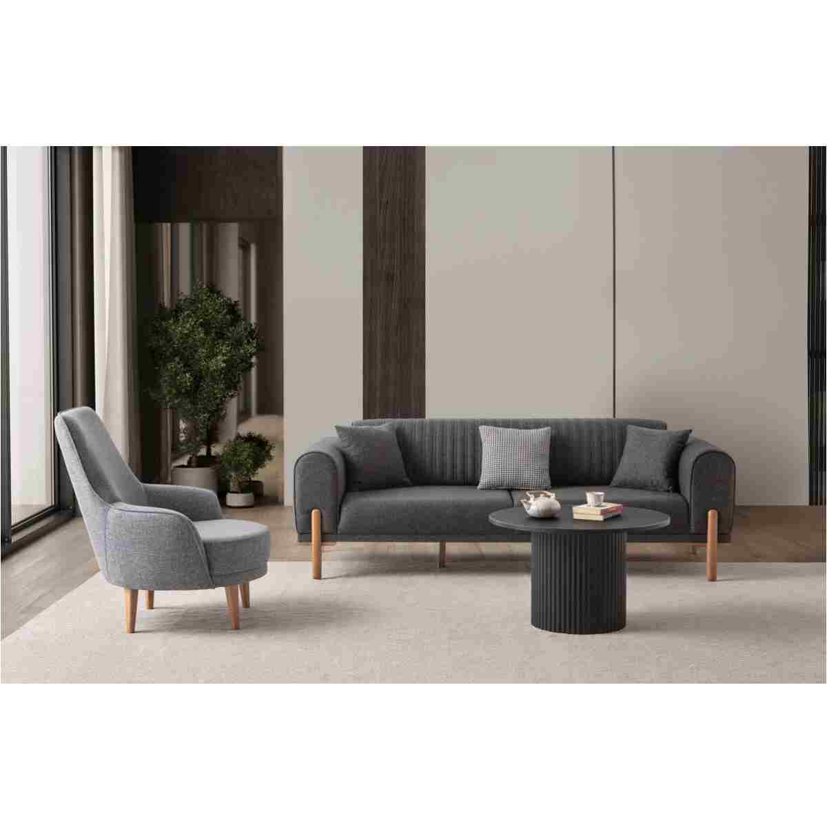 EDSY HOME Galata 3+3+1+1 Koltuk Takımı Antrasit - Görsel 2