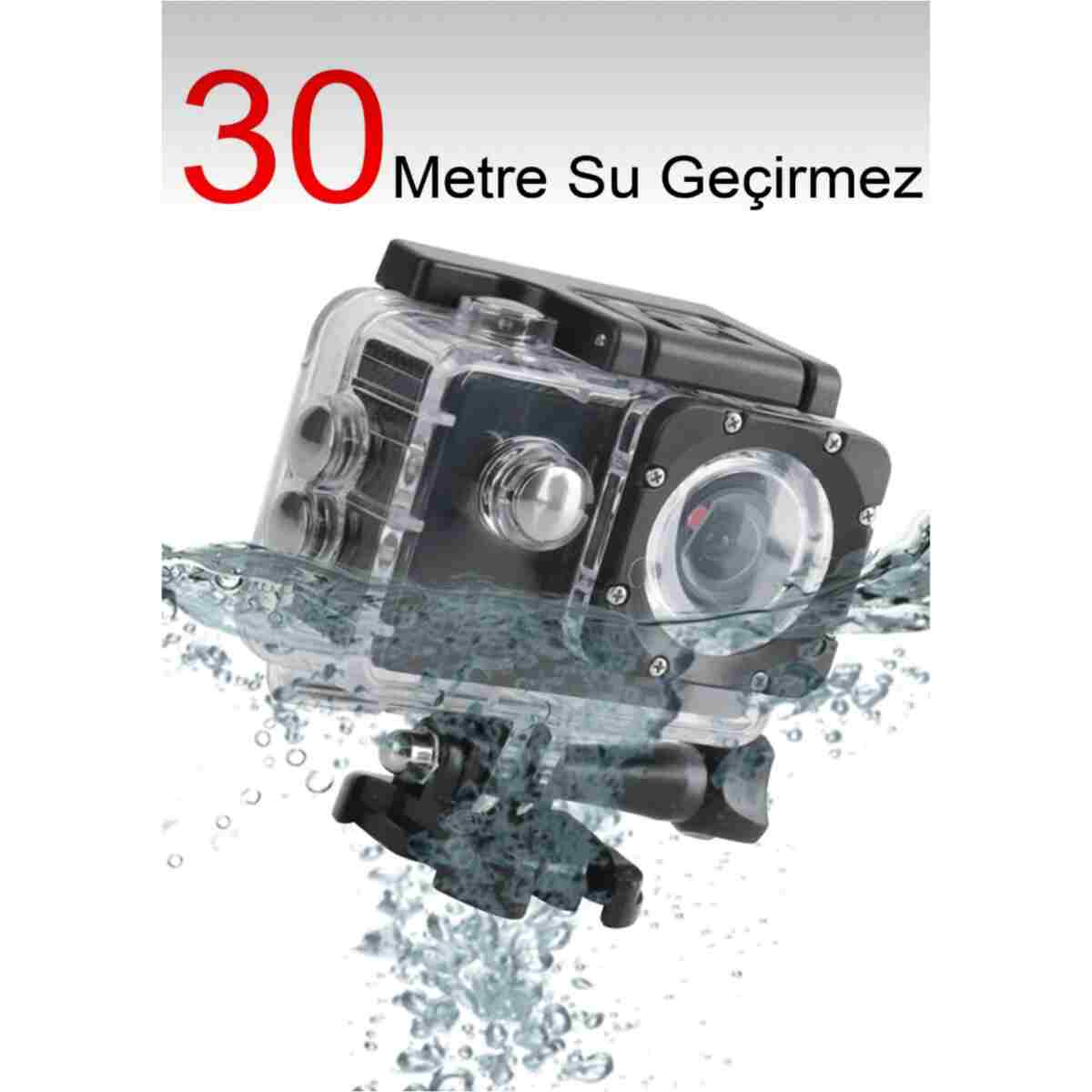 EMİN ENSAR HOME Aksiyon Kamerasi Kask Motorsiklet Bisikleti Deniz Ultra Sporlar Hd 1080p Int 4k Wifi - Görsel 3