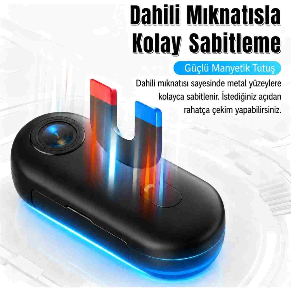 maetheus H88 Mini WiFi Vlog Kamerası Motor Spor Aksiyon Kamerası 1080P Full HD 120° Açı - Görsel 11