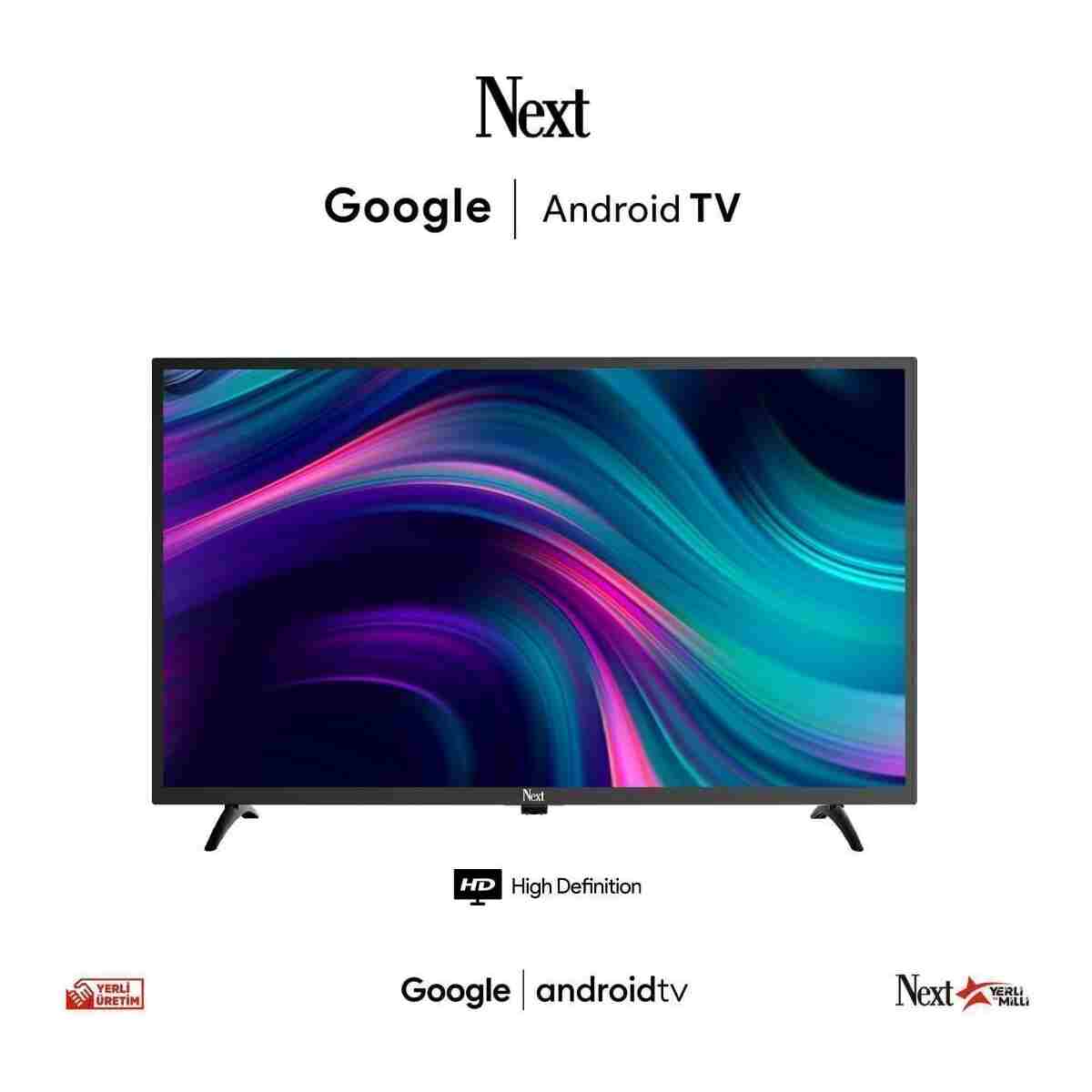 Next YE-32020GG4 32" 81 Ekran Uydu Alıcılı HD Ready Google Android Smart LED TV - Görsel 2