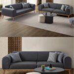 EDSY HOME Rebull 3+3 Koltuk Takımı Antrasit