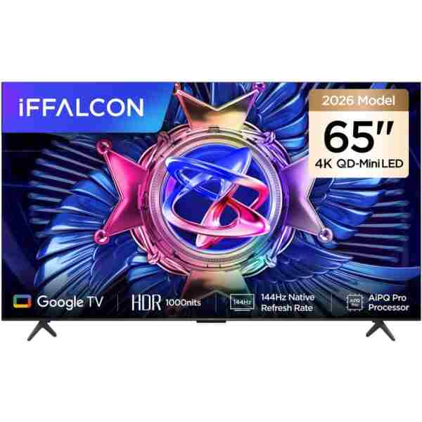 iFFALCON 65U95A 65 İnç Akıllı TV QD-Mini LED Google TV, 144Hz Yenileme Hızı (2026 Model)