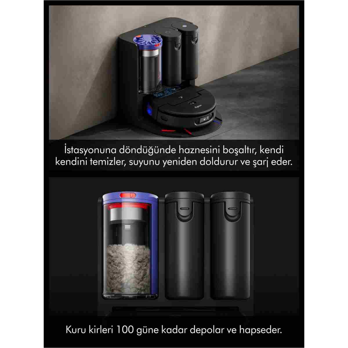 DYSON Spot+Scrub™ Ai ıslak ve kuru temizleme özellikli robot süpürge - Görsel 6