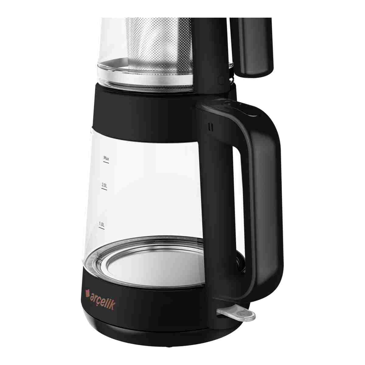 Arçelik Cm 6964 S Resital Siyah 1900 W Cam Demlikli Çay Makinesi - Görsel 4