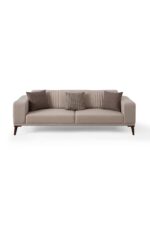 EDSY HOME Regnar 3+3+1+1 Koltuk Takımı Sütlü Kahve + Kahverengi - Görsel 8