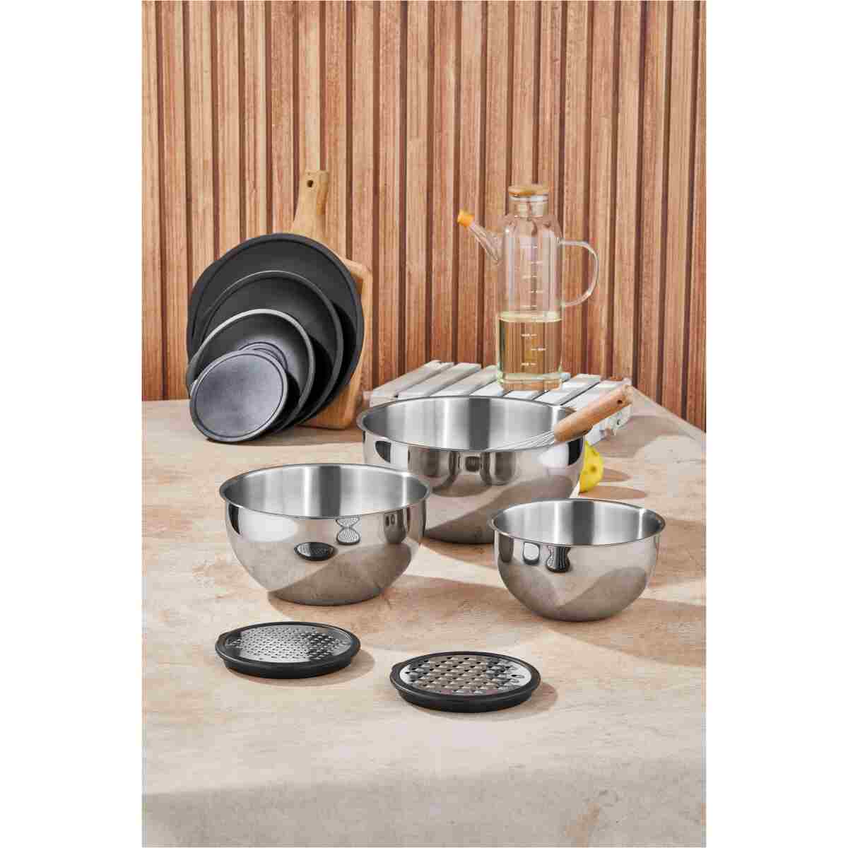 Taç MixMaster 9 Parça Rendeli Karıştırma ve Saklama Kabı (16-20-24 cm) - Görsel 8