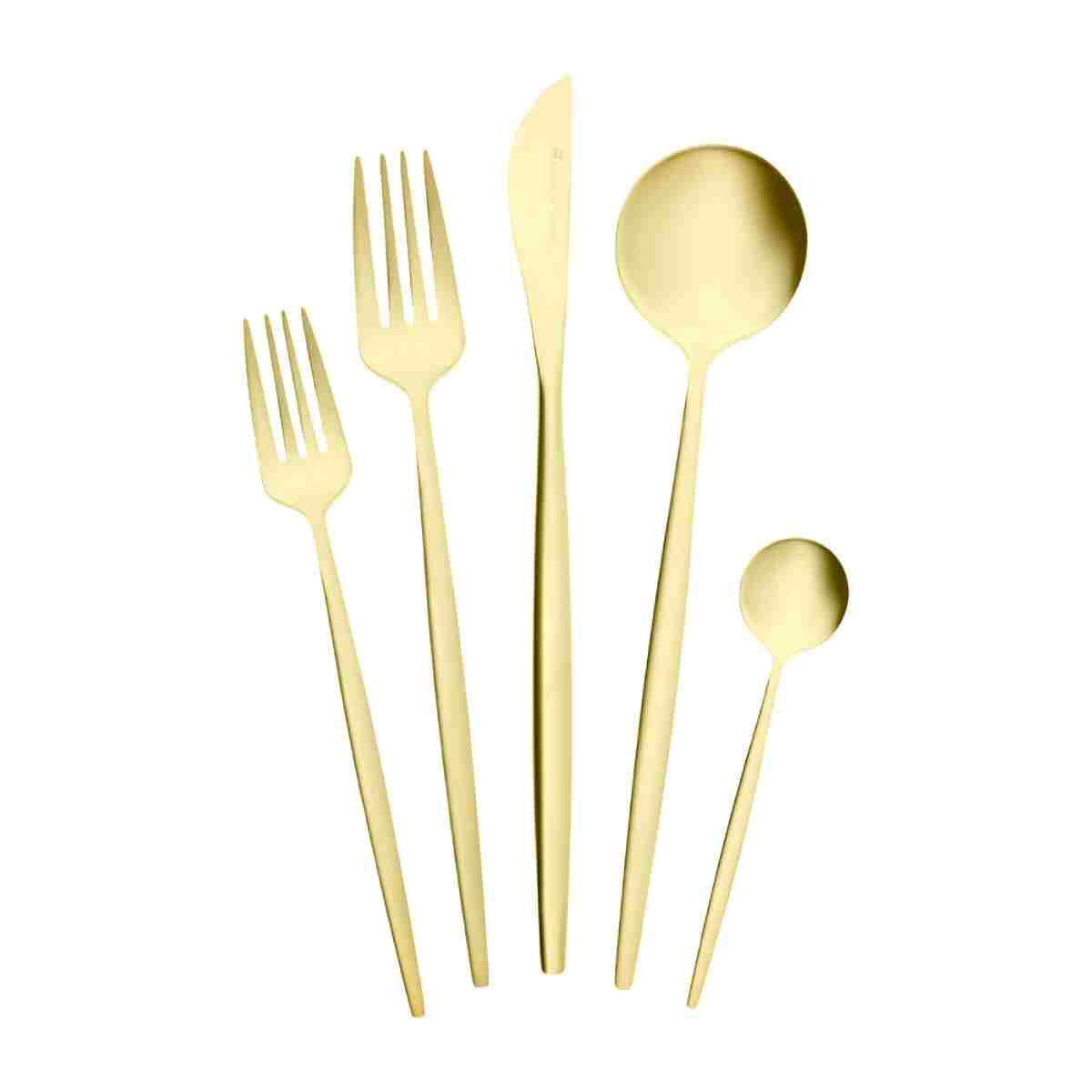 Karaca Orion Mat Gold 12 Kişilik 60 Parça Çatal Kaşık Bıçak Takımı - Görsel 14