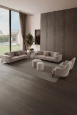 EDSY HOME Regnar 3+3+1+1 Koltuk Takımı Krem - Görsel 3
