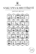 NESS HOME 6'lı Jumbo Boy Etiketli Dikdörtgen Erzak Saklama Kabı Seti 1750ml Çay Şeker Saklama kabı 1,75 Litre - Görsel 4
