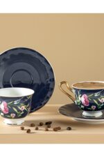 English Home Vanilla New Bone China Kahve Fincan Takımı 4 Parça 2 Kişilik Açık Pembe - Görsel 5