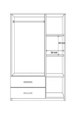 Metalia Gm 851 Home Aynalı 3 Kapı 2 Çekmeceli Gardırop - Görsel 11
