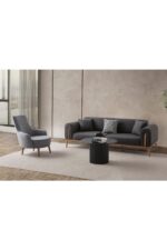 EDSY HOME Riva 3+3+1+1 Koltuk Takımı Antrasit - Görsel 3