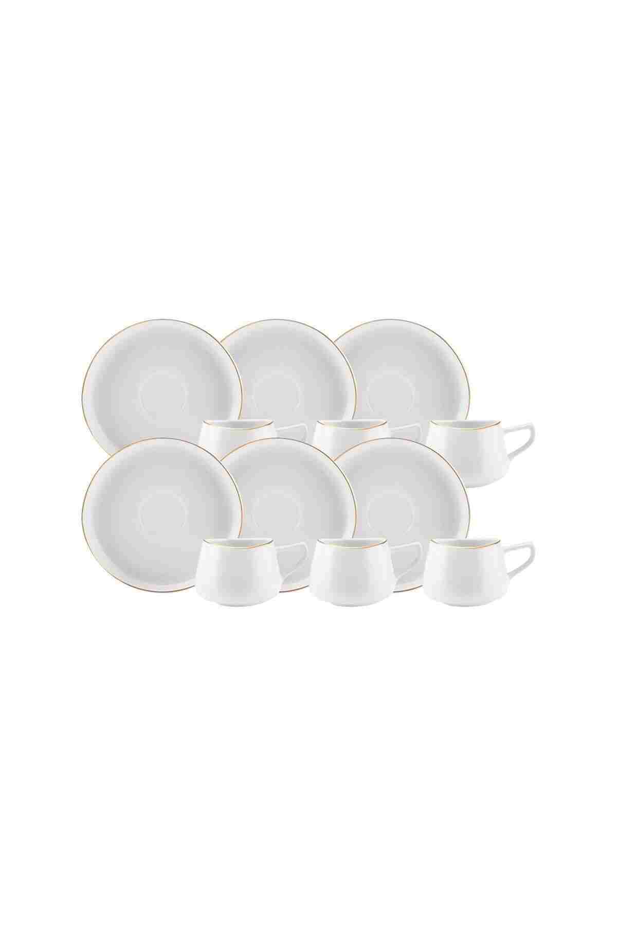 Karaca Hole 6 Kişilik Kahve Fincan Takımı 80 ml Gold - Görsel 14