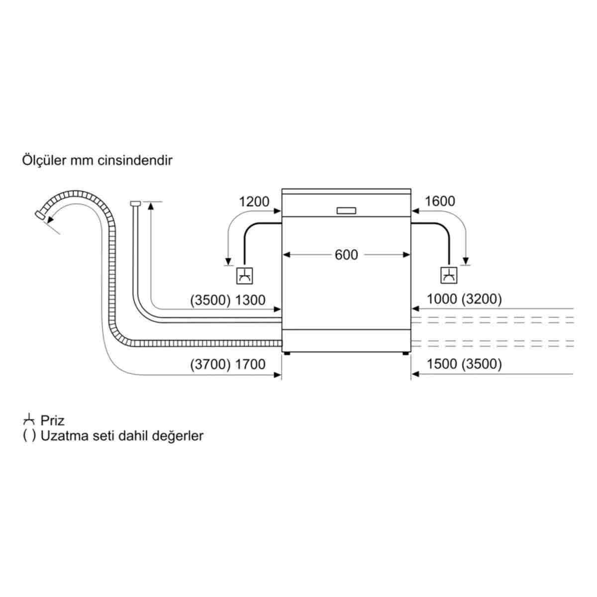 Siemens Sn216w00dt 6 Programlı 13 Kişilik Bulaşık Makinesi - Görsel 15