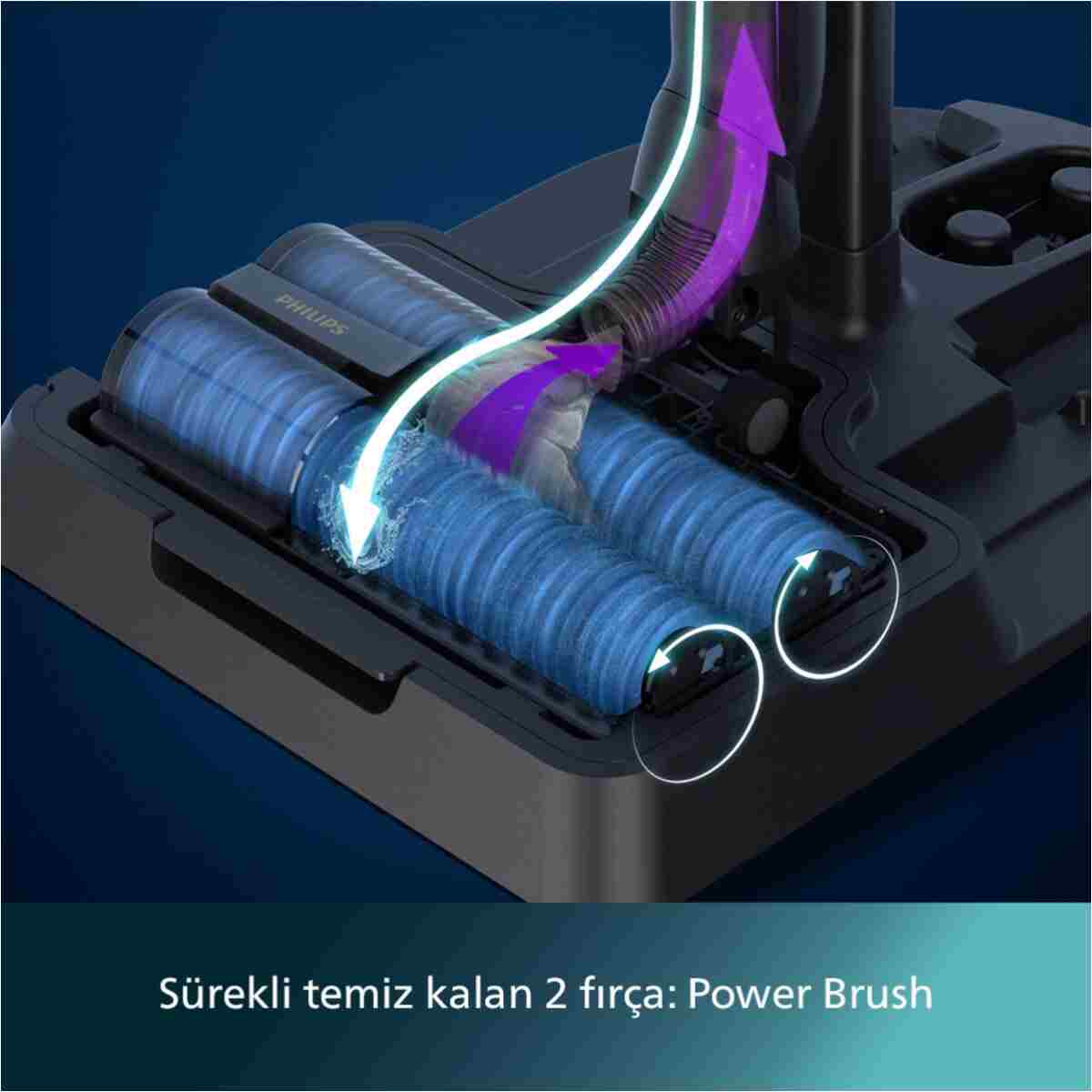 Philips 9000 Serisi AquaTrio Islak&Kuru Süpürge, Otomatik Temizleme, AquaSpin, PowerCyclone Aqua, XW9463/11 - Görsel 3