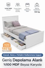 VENATTO MADRİD AYNALI ÇOK FONKSİYONEL GENÇ ODASI (%100MDF) - Görsel 6