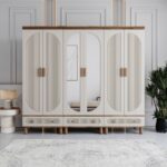 MONZIO Milen 6 Kapaklı Çekmeceli Gardırop %100 MDF