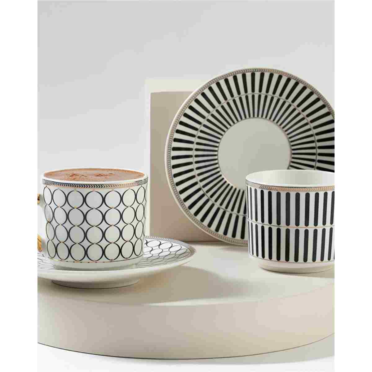 English Home Rabecca Porselen 2'li Kahve Fincan Takımı 90 ml Yeşil - Görsel 5