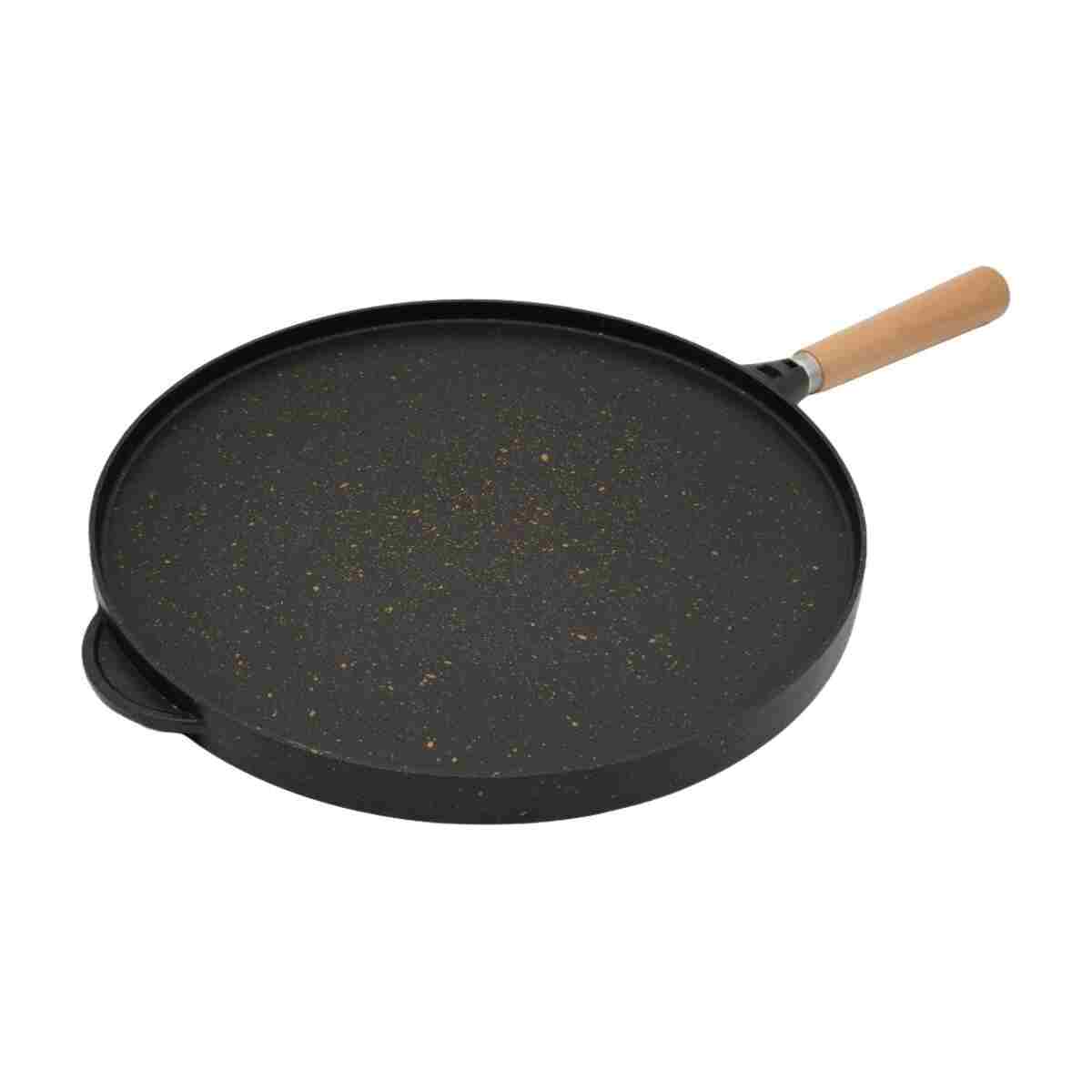 Culinal Çift Taraflı Döküm 36cm Bazlama Pizza Grill Gözleme Tavası - Görsel 7