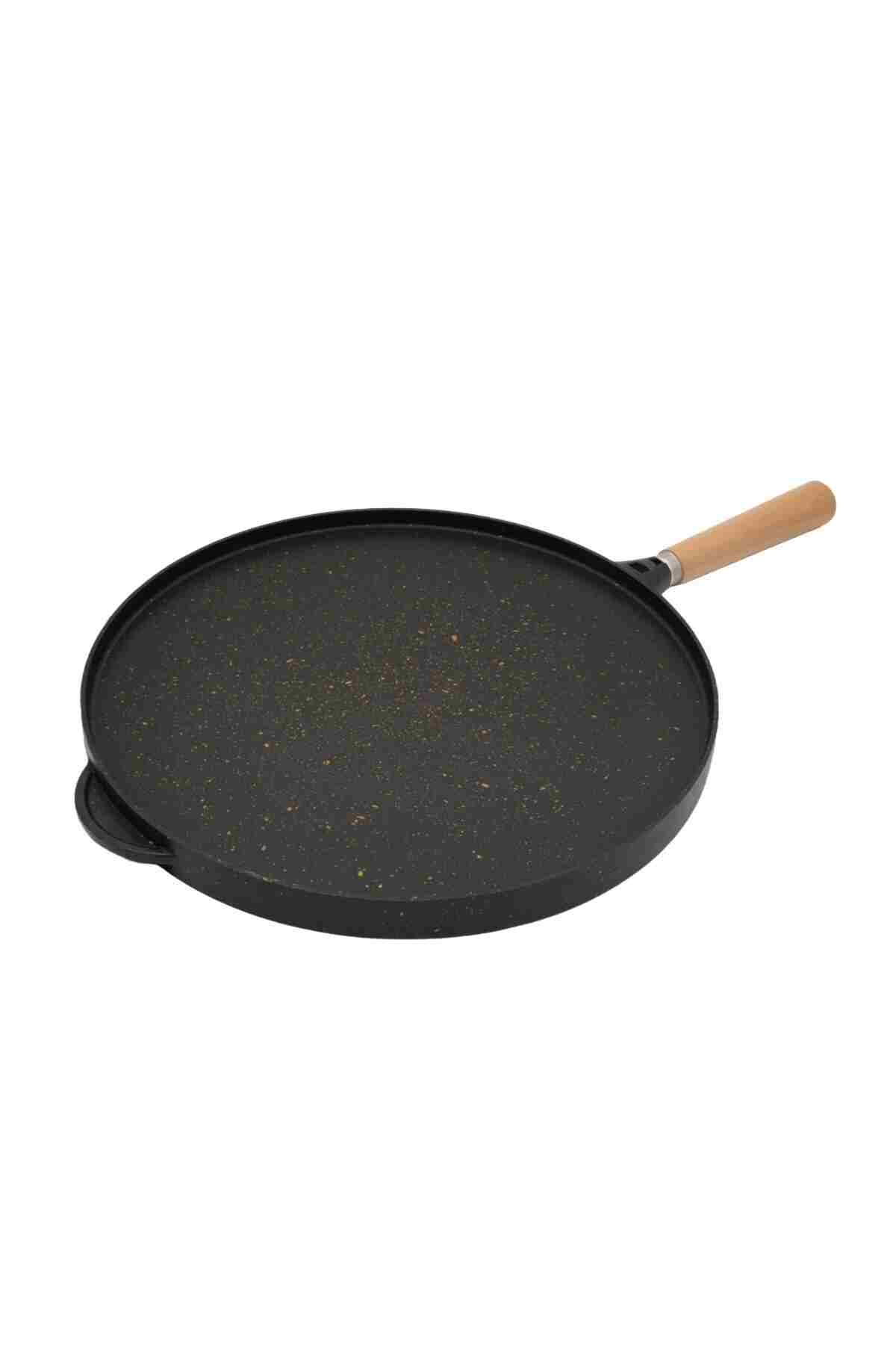 Culinal Çift Taraflı Döküm 36cm Bazlama Pizza Grill Gözleme Tavası - Görsel 7