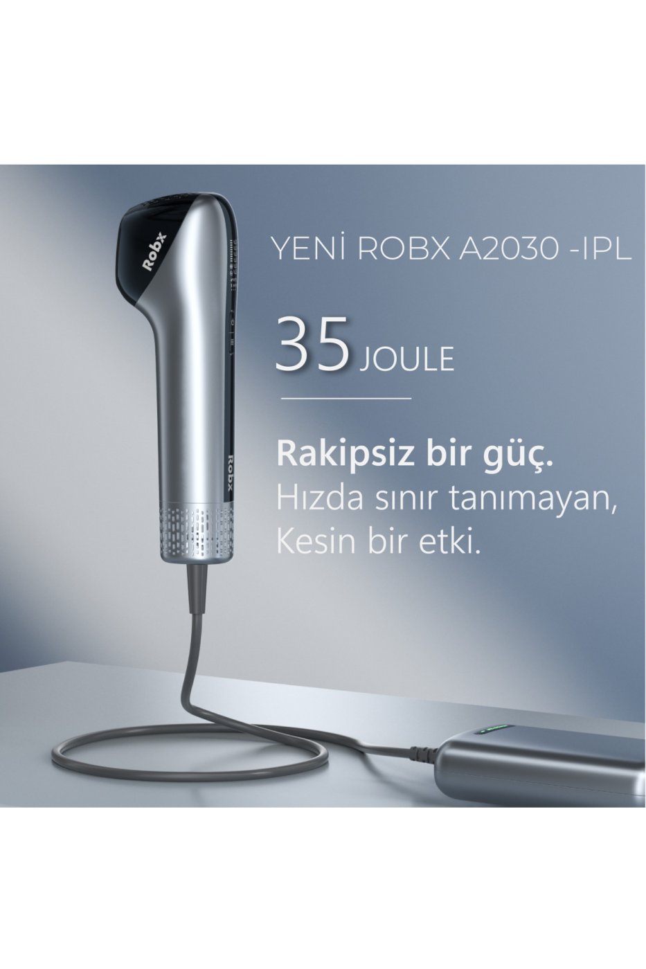 ROBX A2030 IPL YENİ Sapphire Sogutma 35 joule Ultra Güç -Acısız Etki- Çoklu Otomatik Seri Atım-Kadın-Erkek