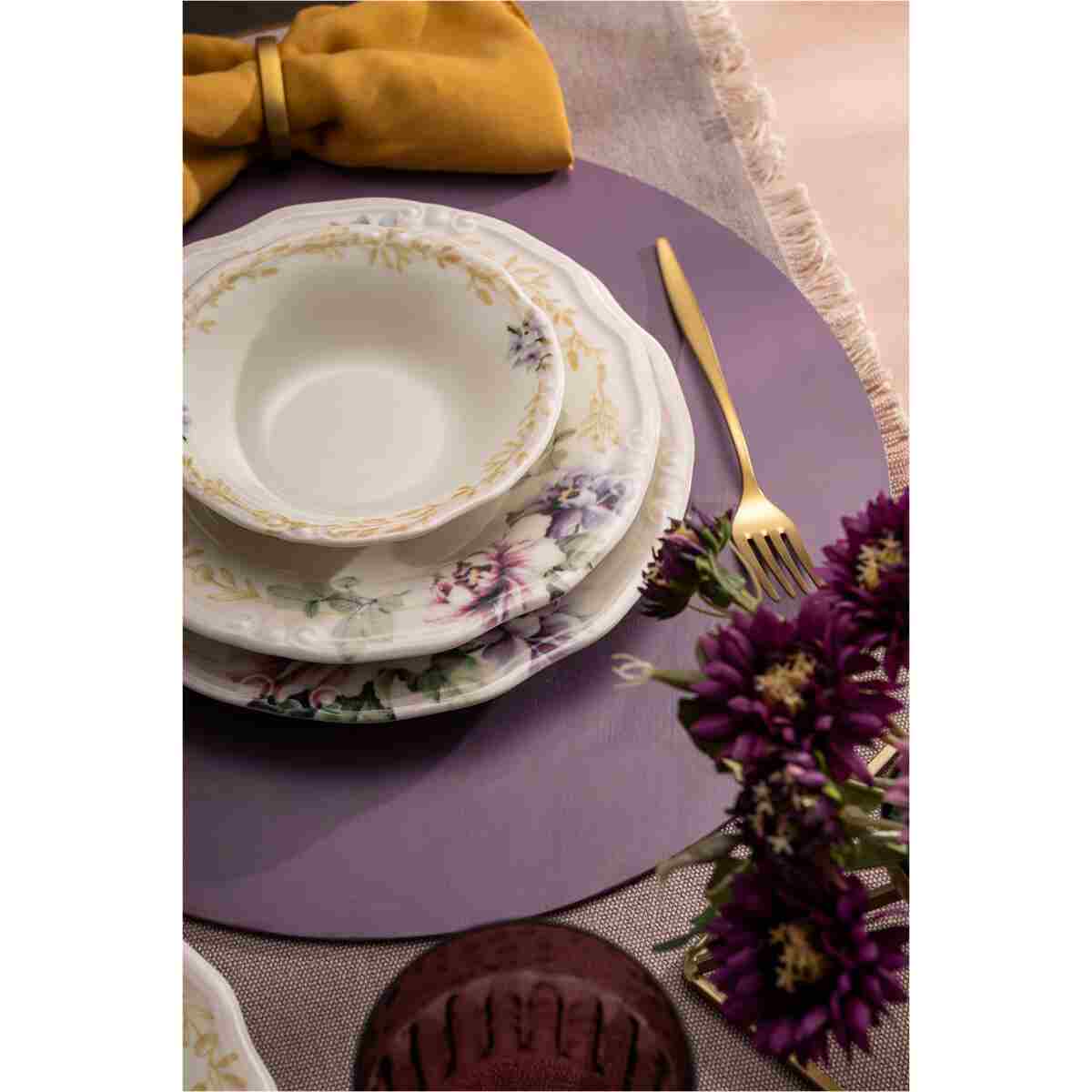 Emsan Flory Stoneware 24 Parça 6 Kişilik Yemek Takımı - Görsel 13