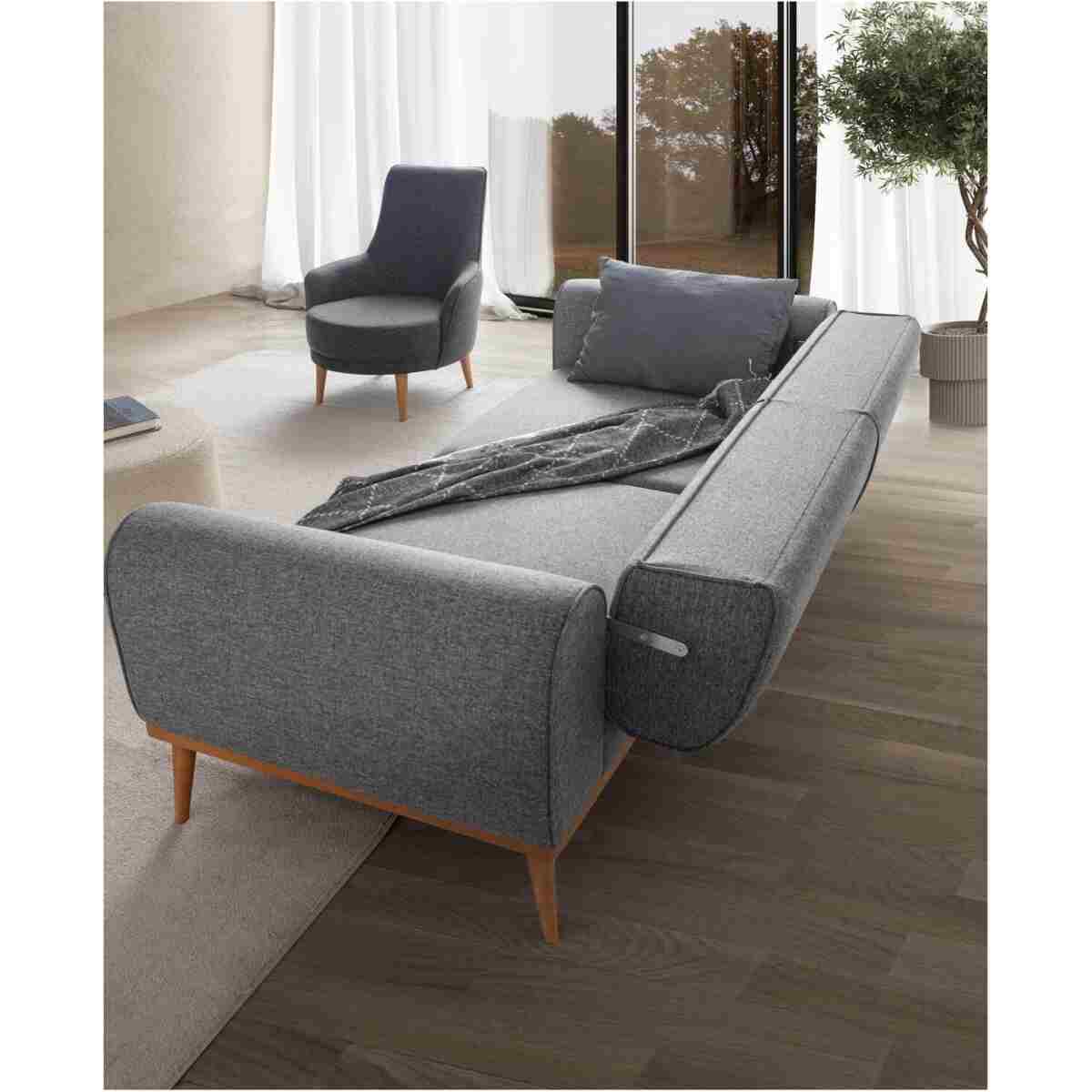 EDSY HOME Rebull 3+1 Koltuk Takımı Gri - Görsel 3