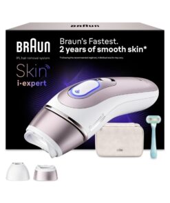 Braun IPL Skin i·expert, Evde Lazerle Tüy Alma, App ile, Çanta, Gillette Venus, 2 Başlık, PL7211