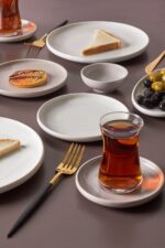 Karaca Cordelia Grey 26 Parça 6 Kişilik Porselen Kahvaltı Servis Takımı - Görsel 2