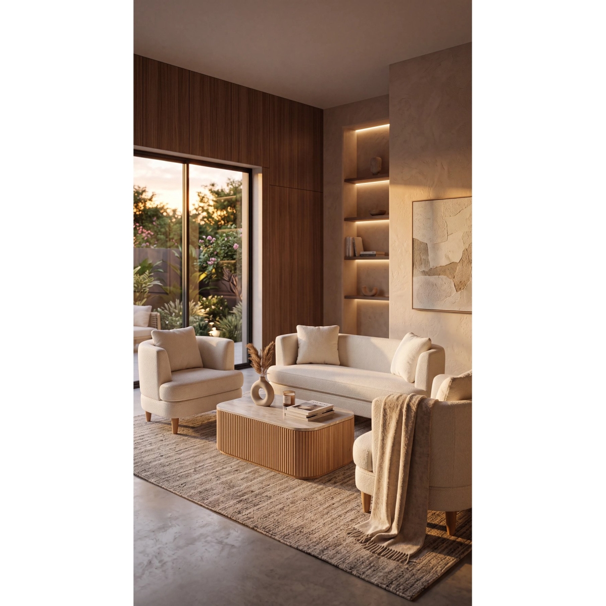 AY CONCEPT VALES KOLTUK TAKIMI TEDDY KUMAŞ OFİS GÜZELLİK SALONU - Görsel 2