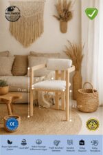 weltwood 6 Kişilik Kelebek Masa ve 6 İskandinav Sandalye seti | %100 MDF | %100 Kayın Ağacından Ayak Malzemesi - Görsel 10