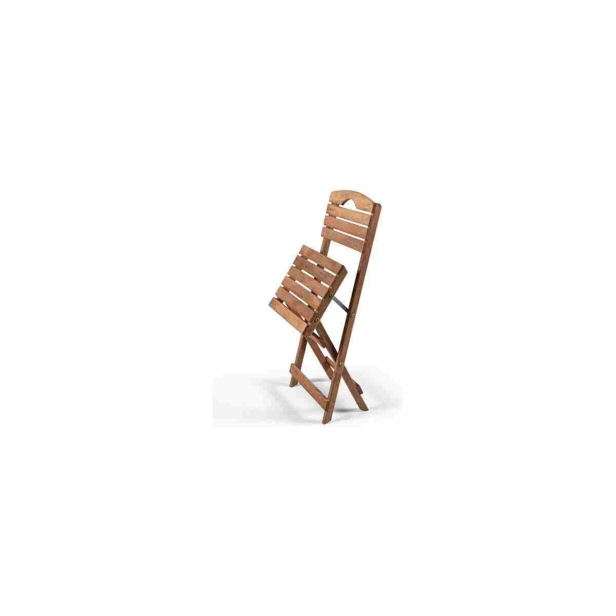 BarışAhşap Açık Ceviz Balkon Bahçe 60x80 Cm Masa 2 Sandalye 3 Lü Katlanabilir Bistro Set Minder Hediyeli - Görsel 12