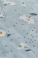 Karaca Home Daisy %100 Pamuk Çift Kişilik Nevresim Takımı Mint Mavi (PP) - Görsel 8