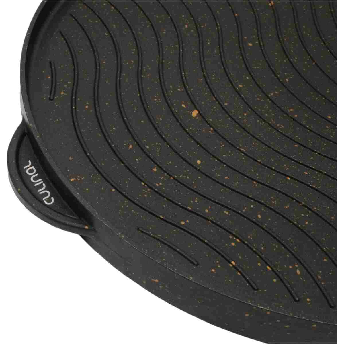 Culinal Çift Taraflı Döküm 36cm Bazlama Pizza Grill Gözleme Tavası - Görsel 13