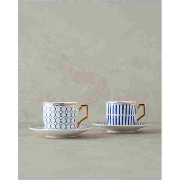 English Home Rabecca New Bone China Kahve Fincan Takımı 4 Parça 2 Kişilik Lacivert